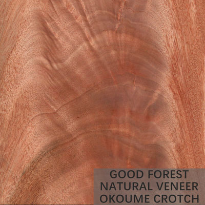 Grain figure peu commun de placage en bois naturel d'Okoume de décoration d'hôtel