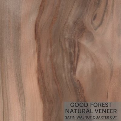 En bois naturel fourche de grain stratifié la noix américaine de coupe quarte