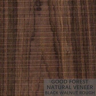 En bois naturel fourche de grain stratifié la noix américaine de coupe quarte