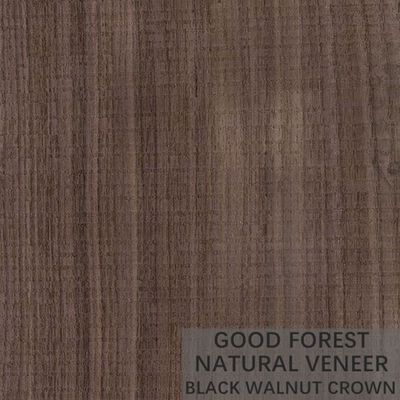 En bois naturel fourche de grain stratifié la noix américaine de coupe quarte