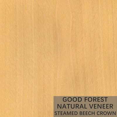 Le hêtre cuit à la vapeur naturel plaquent envelopper le placage vertical de grain excellent
