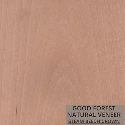 Le hêtre cuit à la vapeur naturel plaquent envelopper le placage vertical de grain excellent