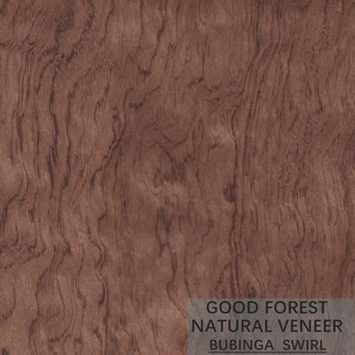Particulièrement texture irrégulière naturelle de placage en bois rouge de Myanmar Bubinga