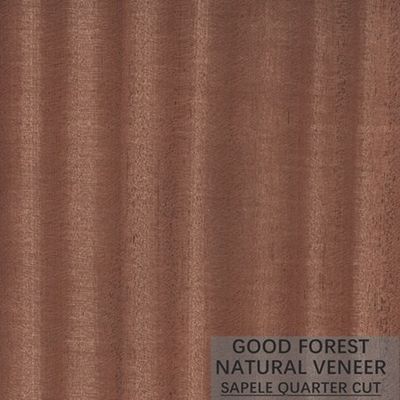 Le placage en bois naturel de Sapele figure le placage en bois de grain pour la décoration
