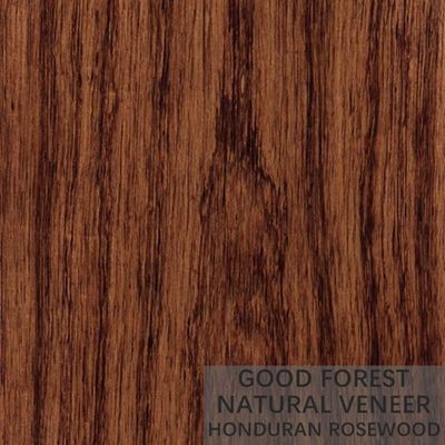Placage en bois naturel de bois de rose d'hôtel de quart de coupe de couronne directement