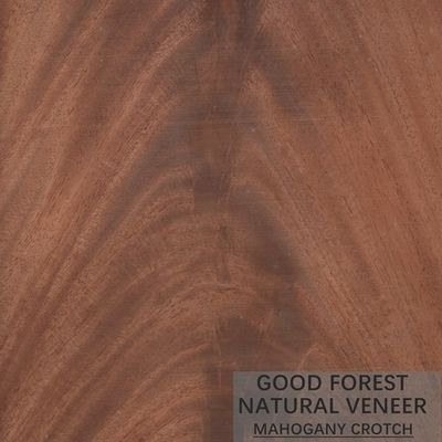 Le placage en bois naturel à peine d'acajou a adapté le grain aux besoins du client de coupe de couronne