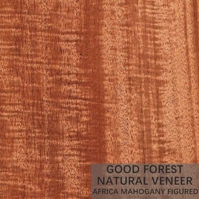 Le placage en bois naturel à peine d'acajou a adapté le grain aux besoins du client de coupe de couronne