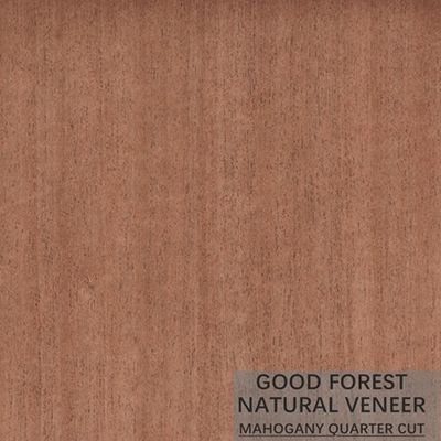 Le placage en bois naturel à peine d'acajou a adapté le grain aux besoins du client de coupe de couronne