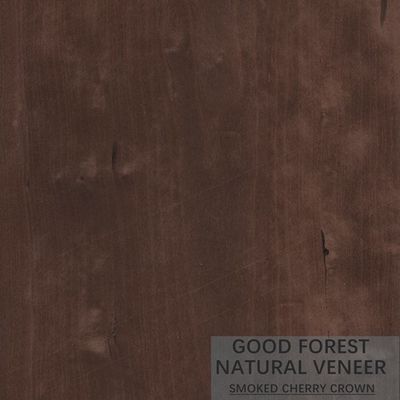Couleur naturelle de Cherry Veneer Quarter Cut Smoked de décoration populaire