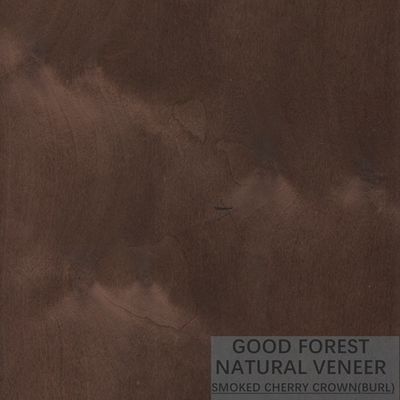 Couleur naturelle de Cherry Veneer Quarter Cut Smoked de décoration populaire