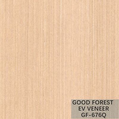 Chêne en bois artificiel de perle de placage avec le grain vertical et la couleur blanche populaires