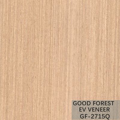 Couleur naturelle en bois machinée de grain droit de chêne de placage du placage EV