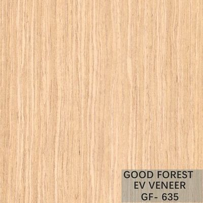 Couleur naturelle en bois machinée de grain droit de chêne de placage du placage EV