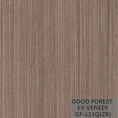 Le zèbre de placage d'EV a machiné le bois pour plaquer le grain droit de couleur naturelle