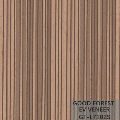 Le zèbre de placage d'EV a machiné le bois pour plaquer le grain droit de couleur naturelle
