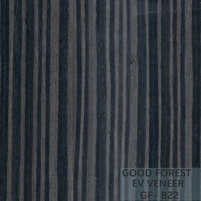 Le bois machiné plaquent Ebony Wood Veneer 0.15-0.55 millimètre d'épaisseur