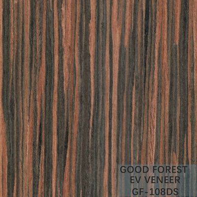 Le bois machiné plaquent Ebony Wood Veneer 0.15-0.55 millimètre d'épaisseur