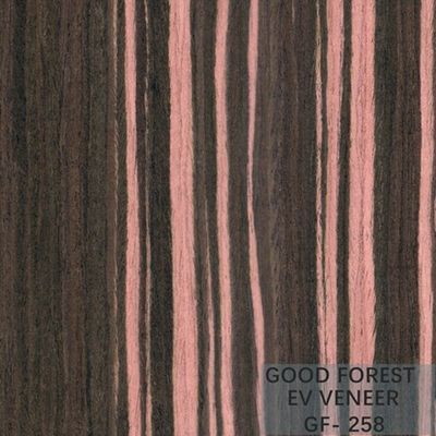 Le bois machiné plaquent Ebony Wood Veneer 0.15-0.55 millimètre d'épaisseur