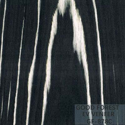 Le bois machiné plaquent Ebony Wood Veneer 0.15-0.55 millimètre d'épaisseur
