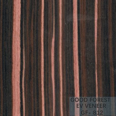 Le bois machiné plaquent Ebony Wood Veneer 0.15-0.55 millimètre d'épaisseur