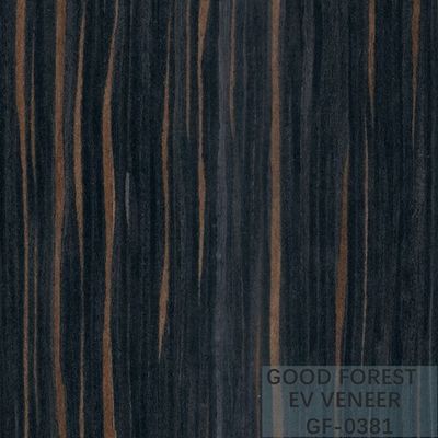 Le bois machiné plaquent Ebony Wood Veneer 0.15-0.55 millimètre d'épaisseur
