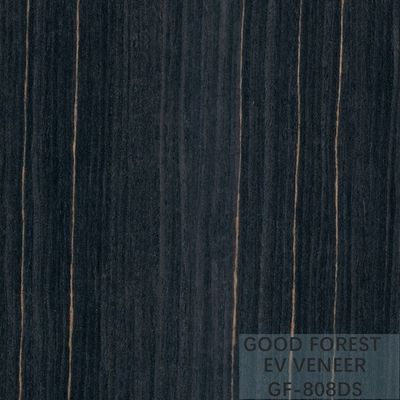 Le bois machiné plaquent Ebony Wood Veneer 0.15-0.55 millimètre d'épaisseur