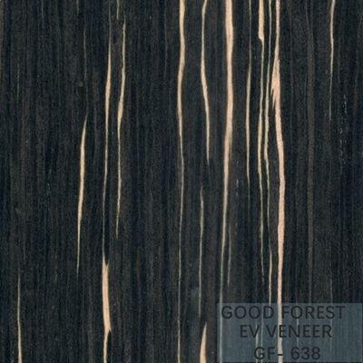 Le bois machiné plaquent Ebony Wood Veneer 0.15-0.55 millimètre d'épaisseur