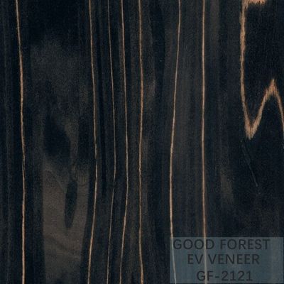 Le bois machiné plaquent Ebony Wood Veneer 0.15-0.55 millimètre d'épaisseur