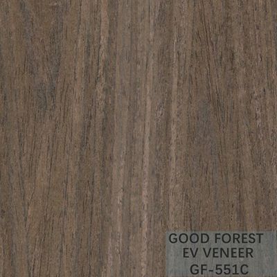 Le placage en bois machiné EV plaquent la couronne de noix noire a coupé naturel
