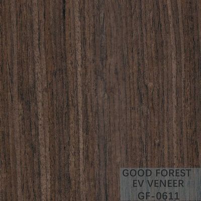 Le placage en bois droit machiné de noix de noir de placage en bois a adapté aux besoins du client