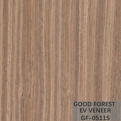 Le placage en bois droit machiné de noix de noir de placage en bois a adapté aux besoins du client