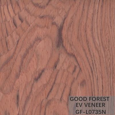 La couronne en bois machinée de Bubinga de placage a coupé le bois pour plaquer des techniques coupées découpées en tranches