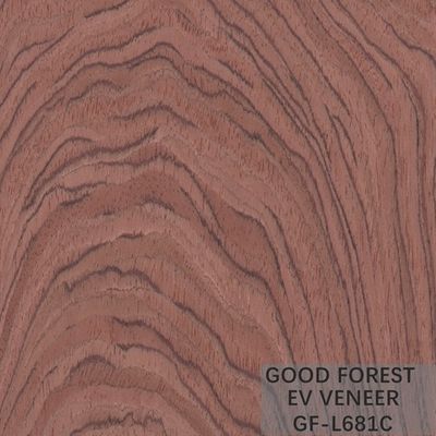 La couronne en bois machinée de Bubinga de placage a coupé le bois pour plaquer des techniques coupées découpées en tranches