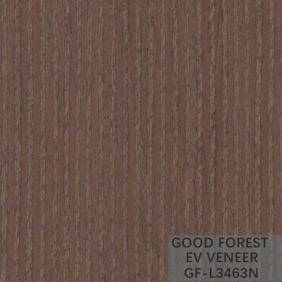 Le bois en bois machiné de météore de placage plaquent le grain irrégulier de texture