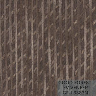 Le bois en bois machiné de météore de placage plaquent le grain irrégulier de texture