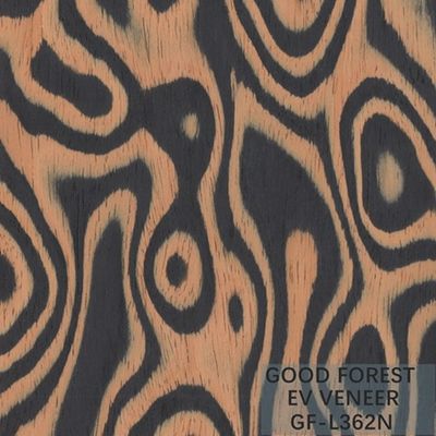 Taille en bois machinée de Burl Wood Veneer EV 2500*640 millimètre d'arbre de placage