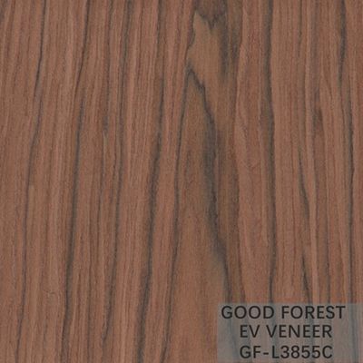 Service machiné de Santos Rose Wood Crown Cut Customized de placage