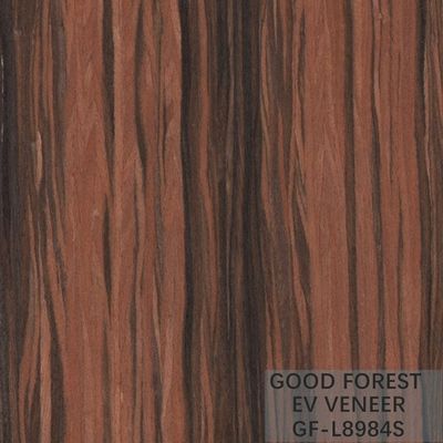 Service adapté aux besoins du client par grain de Santos Rose Engineered Wood Veneer Straight