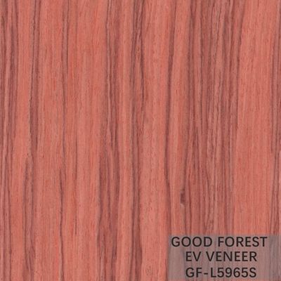 Service adapté aux besoins du client par grain de Santos Rose Engineered Wood Veneer Straight