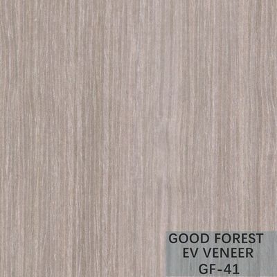 Le papier peint en bois argenté de placage d'abricot a machiné le grain vertical