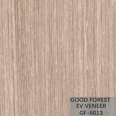 Le papier peint en bois argenté de placage d'abricot a machiné le grain vertical