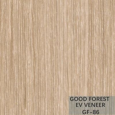Le papier peint en bois argenté de placage d'abricot a machiné le grain vertical