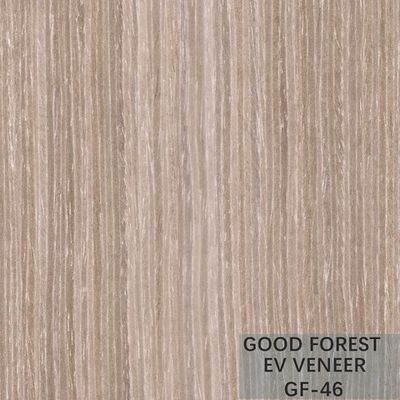 Le papier peint en bois argenté de placage d'abricot a machiné le grain vertical