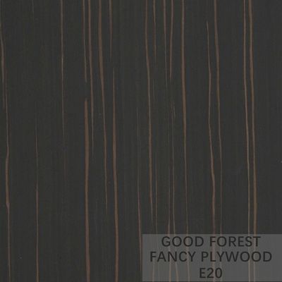 Le panneau de fantaisie de contreplaqué d'ODM a adapté Ebony Veneer Plywood Panel aux besoins du client