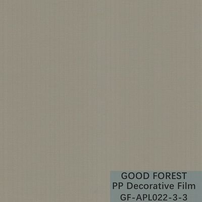 Le film décoratif du polypropylène pp a boursouflé la série pure de couleur opacifie le grain