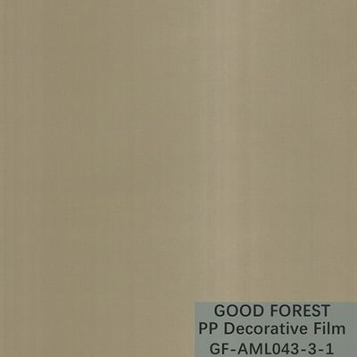 Film décoratif de la série pp en métal grain de fil d'aspiration de largeur de 1250mm/de 1260mm