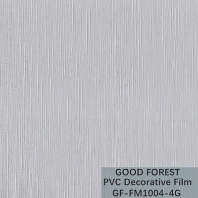 Film décoratif de PVC pour le type bonne fluidité de grain de tissu de meubles