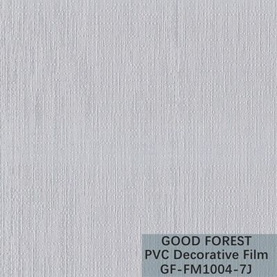 Film décoratif de PVC pour le type bonne fluidité de grain de tissu de meubles