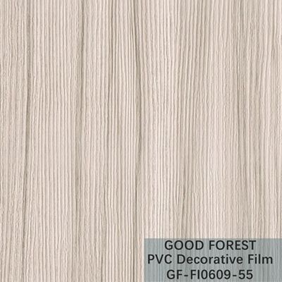Film blanc de PVC de panneau mural grain en bois décoratif de largeur de 1260mm - de 1330mm