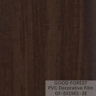 Film noir décoratif de PVC grain en bois de largeur de 1260mm - de 1330mm